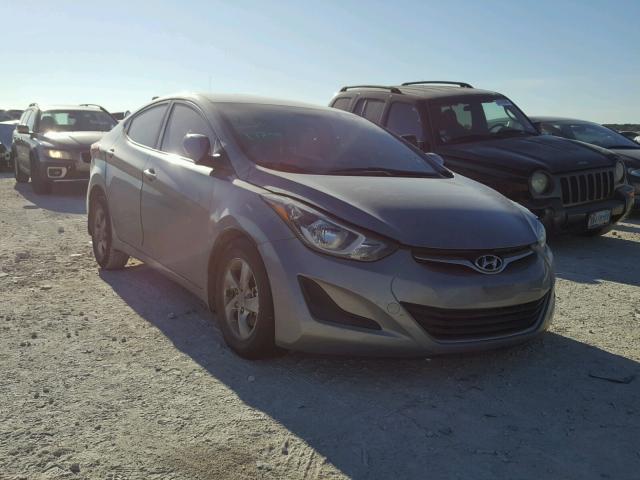 KMHDH4AEXFU390601 - 2015 HYUNDAI ELANTRA SE SILVER photo 1