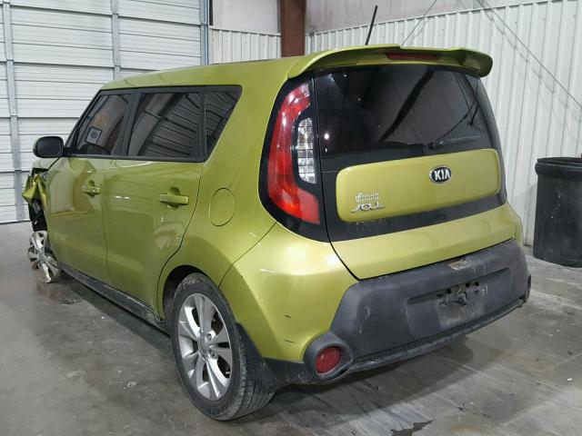 KNDJP3A59F7801344 - 2015 KIA SOUL + GREEN photo 3