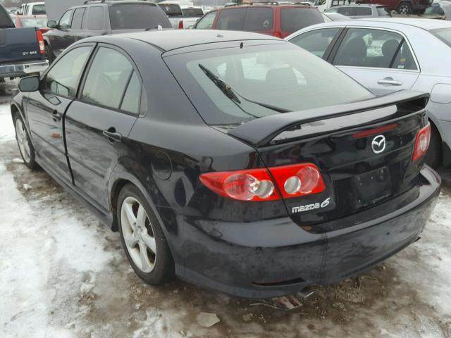 1YVHP84CX55M09399 - 2005 MAZDA 6 I BLACK photo 3