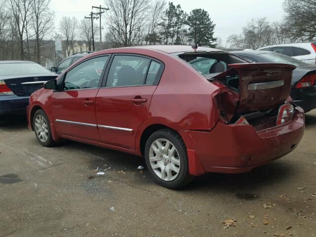 3N1AB6AP9CL657001 - 2012 NISSAN SENTRA 2.0 RED photo 3