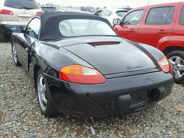 WP0CA2986VS620796 - 1997 PORSCHE BOXSTER BLACK photo 3