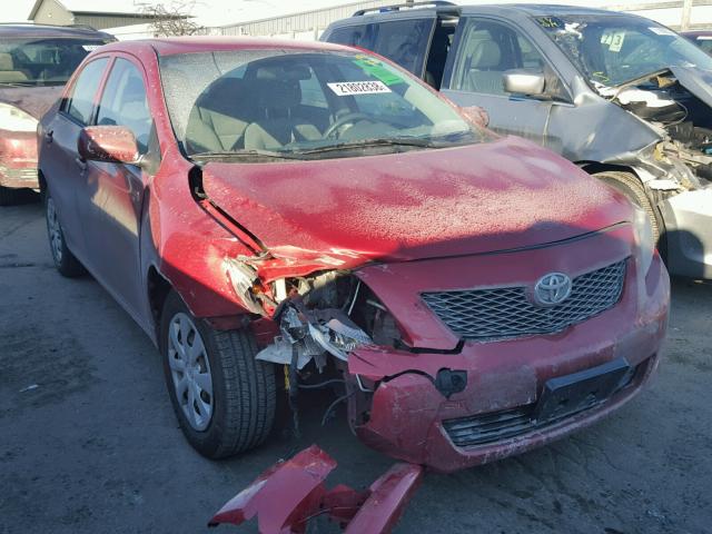 2T1BU40E09C109173 - 2009 TOYOTA COROLLA BA RED photo 1