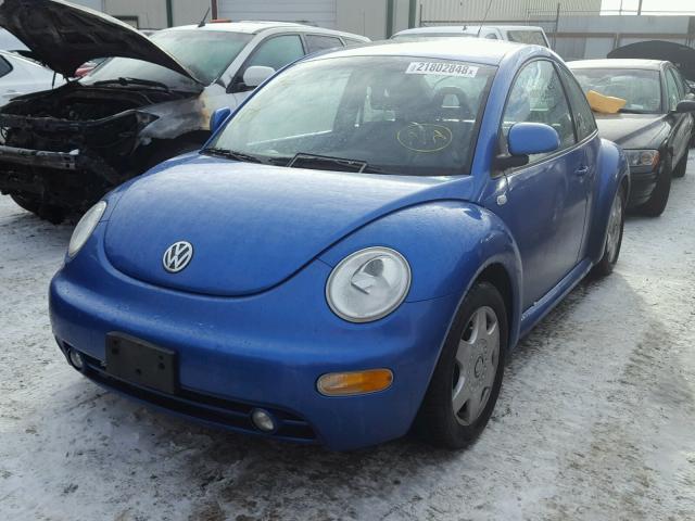 3VWCC21C3YM465130 - 2000 VOLKSWAGEN NEW BEETLE BLUE photo 2