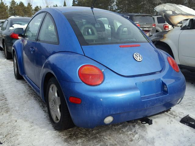 3VWCC21C3YM465130 - 2000 VOLKSWAGEN NEW BEETLE BLUE photo 3