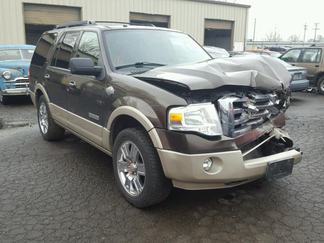 1FMFU17508LA77303 - 2008 FORD EXPEDITION BROWN photo 1