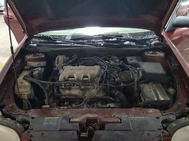 1G1ND52J93M601491 - 2003 CHEVROLET MALIBU BURGUNDY photo 7