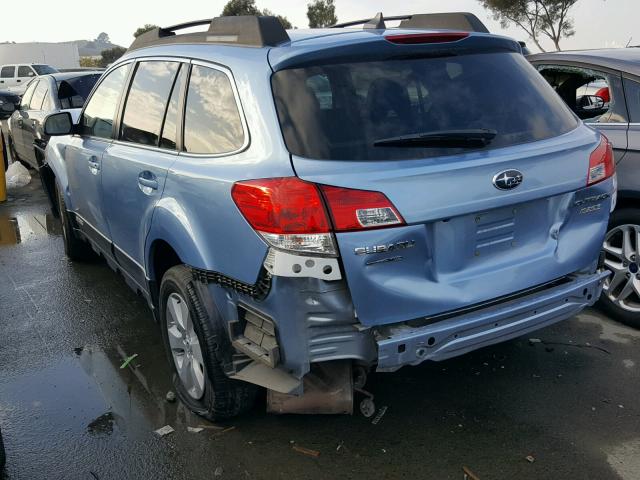 4S4BRBLC0C3231043 - 2012 SUBARU OUTBACK 2. BLUE photo 3