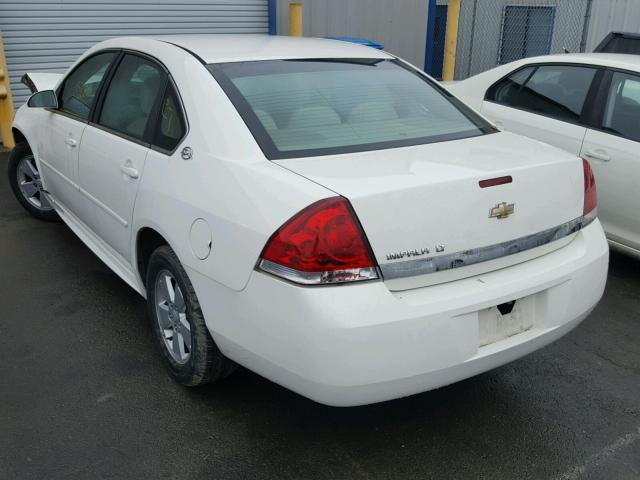 2G1WT57N491169366 - 2009 CHEVROLET IMPALA 1LT WHITE photo 3