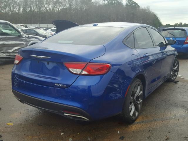 1C3CCCBB9FN564797 - 2015 CHRYSLER 200 S BLUE photo 4