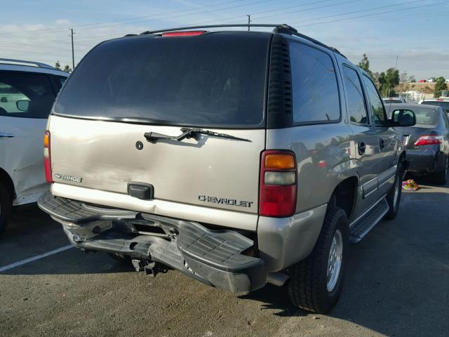 1GNEC13TX2J285657 - 2002 CHEVROLET TAHOE C150 GOLD photo 4