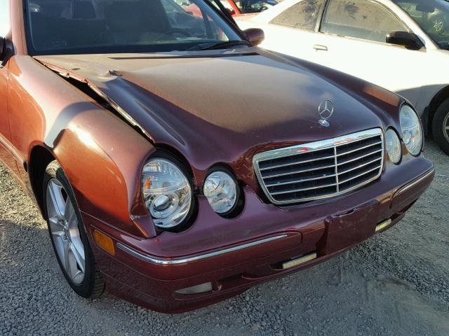 WDBJF65JX2B481114 - 2002 MERCEDES-BENZ E 320 BURGUNDY photo 9