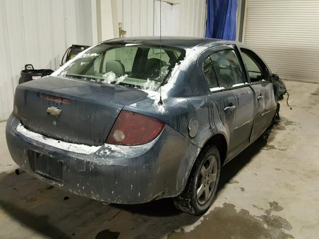 1G1AK55F067801481 - 2006 CHEVROLET COBALT LS BLUE photo 4