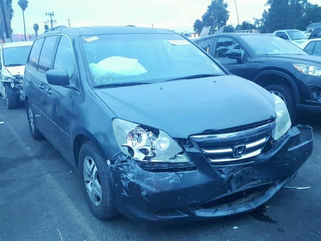 5FNRL38716B027767 - 2006 HONDA ODYSSEY EX GRAY photo 1