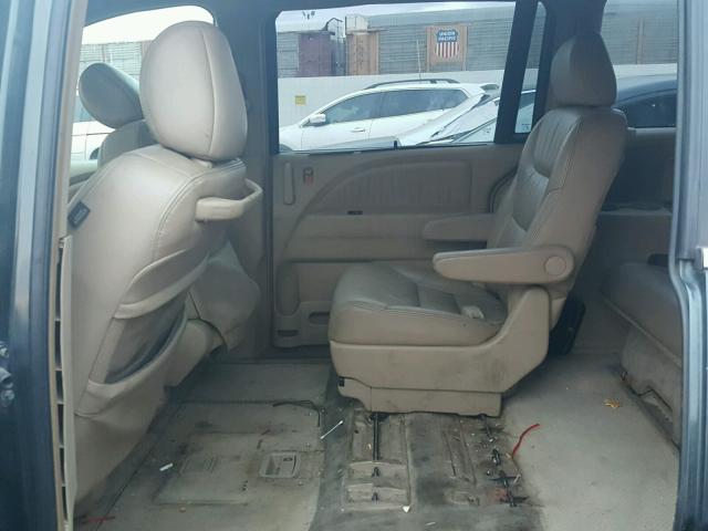 5FNRL38716B027767 - 2006 HONDA ODYSSEY EX GRAY photo 6
