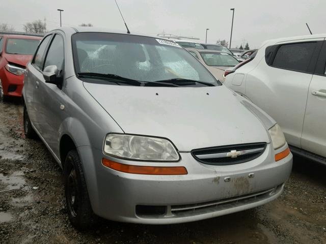 KL1TD52685B433567 - 2005 CHEVROLET AVEO BASE SILVER photo 1