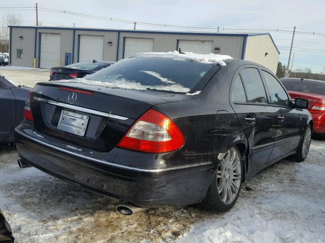 WDBUF72X07B080433 - 2007 MERCEDES-BENZ E 550 BLACK photo 4