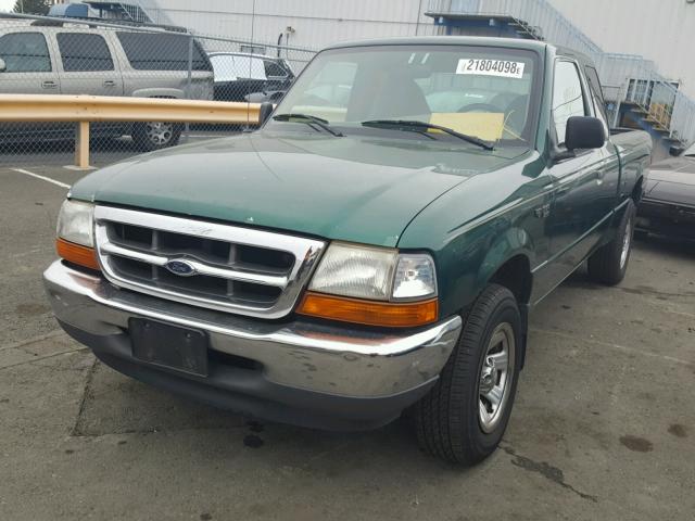 1FTYR14C6YPA73704 - 2000 FORD RANGER SUP GREEN photo 2