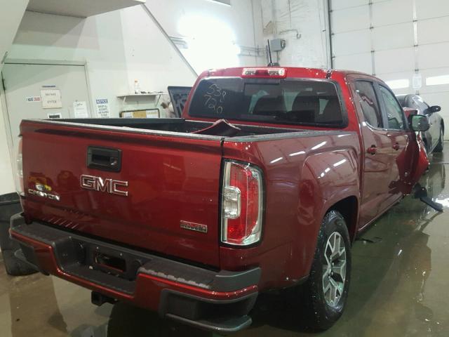 1GTG6CENXH1206905 - 2017 GMC CANYON SLE MAROON photo 4