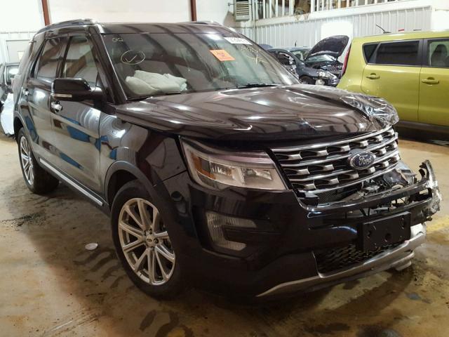 1FM5K7F86HGA16983 - 2017 FORD EXPLORER L BLACK photo 1