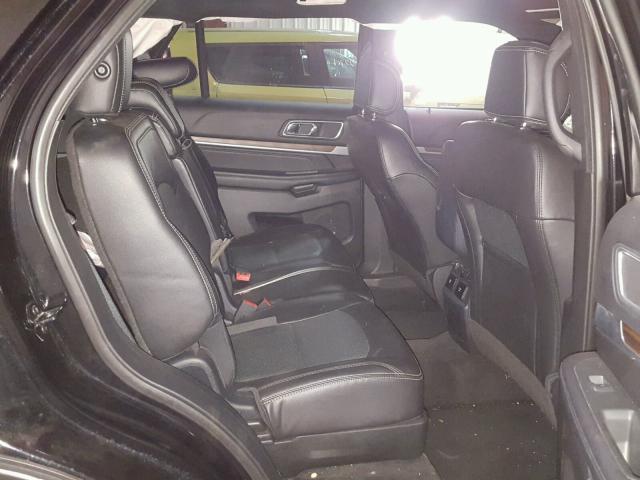 1FM5K7F86HGA16983 - 2017 FORD EXPLORER L BLACK photo 6