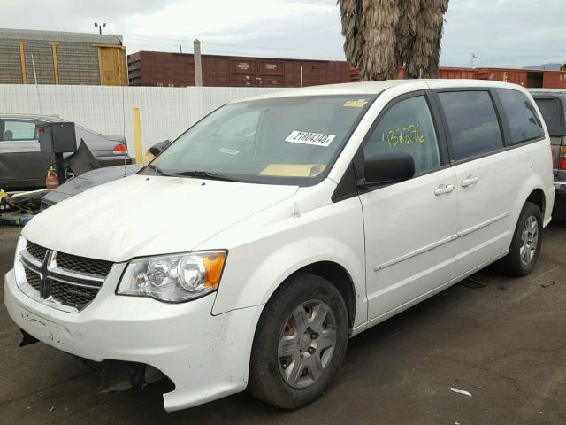 2C4RDGBG9CR232170 - 2012 DODGE GRAND CARA WHITE photo 2