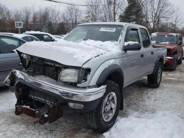 5TEHN72N93Z304535 - 2003 TOYOTA TACOMA DOU SILVER photo 2