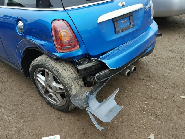 WMWMF735X9TW86962 - 2009 MINI COOPER S BLUE photo 9