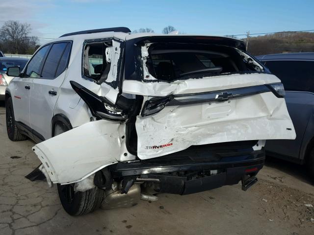 1GNEVJKW4JJ121356 - 2018 CHEVROLET TRAVERSE P WHITE photo 9