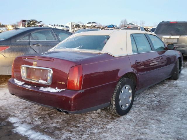 1G6KE57Y72U139785 - 2002 CADILLAC DEVILLE DH MAROON photo 4