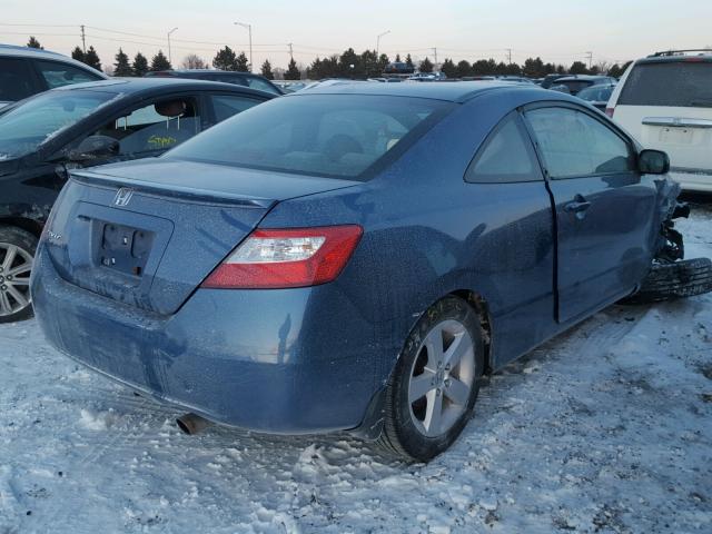 2HGFG12817H530838 - 2007 HONDA CIVIC EX BLUE photo 4