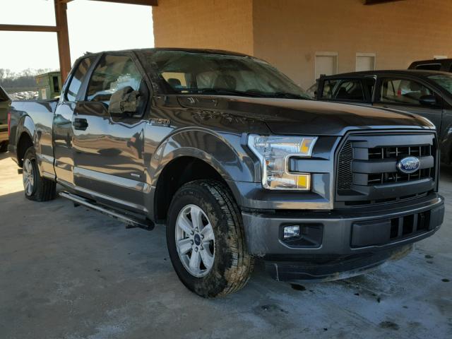 1FTEX1CP6GKF75282 - 2016 FORD F150 SUPER GRAY photo 1