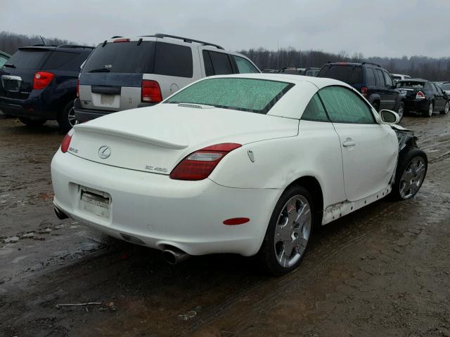 JTHFN48Y869008833 - 2006 LEXUS SC 430 WHITE photo 4