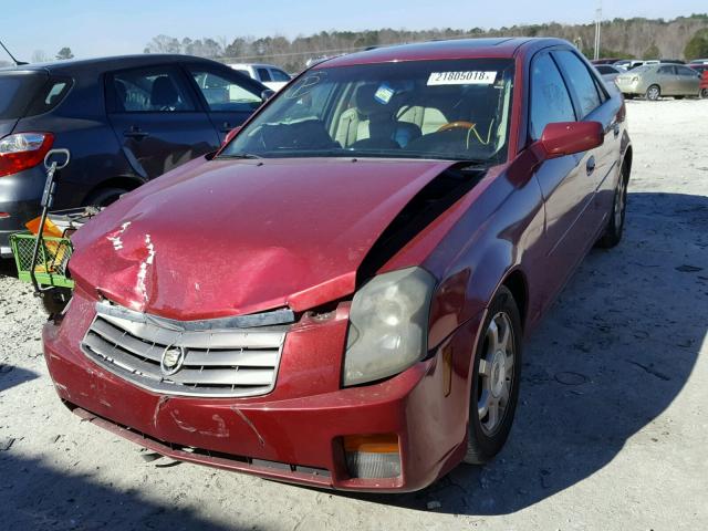 1G6DM577940116005 - 2004 CADILLAC CTS RED photo 2