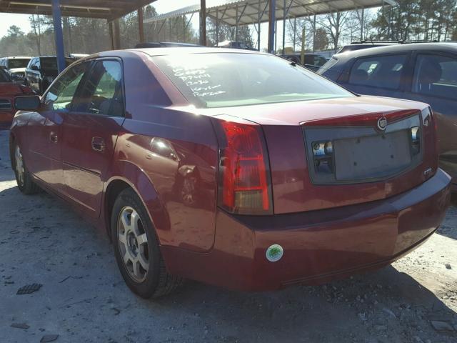 1G6DM577940116005 - 2004 CADILLAC CTS RED photo 3