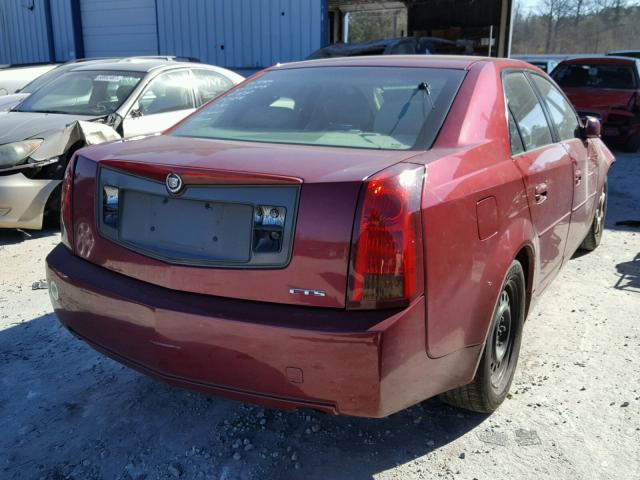 1G6DM577940116005 - 2004 CADILLAC CTS RED photo 4