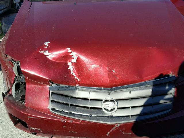 1G6DM577940116005 - 2004 CADILLAC CTS RED photo 7