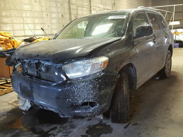 JTEDA41A692007139 - 2009 TOYOTA HIGHLANDER BLACK photo 2