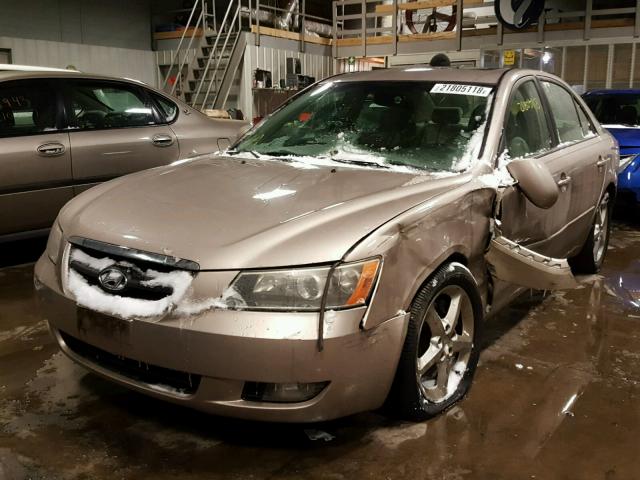 5NPEU46F16H044159 - 2006 HYUNDAI SONATA GLS TAN photo 2