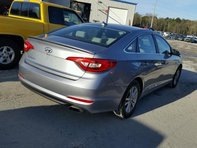 5NPE24AF5GH386213 - 2016 HYUNDAI SONATA SE GRAY photo 4