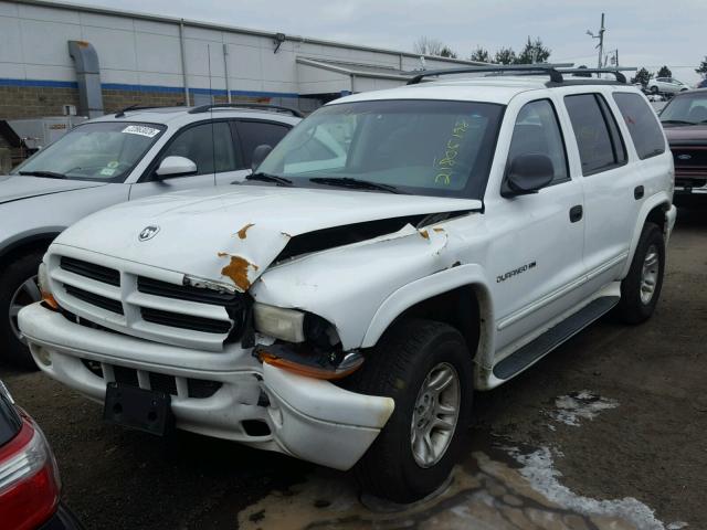 1B4HS28Z71F546012 - 2001 DODGE DURANGO WHITE photo 2