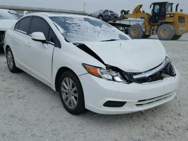 19XFB2F85CE013383 - 2012 HONDA CIVIC EX WHITE photo 1