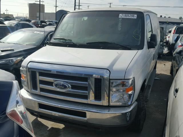 1FTNE2EW0DDA96243 - 2013 FORD ECONOLINE WHITE photo 2