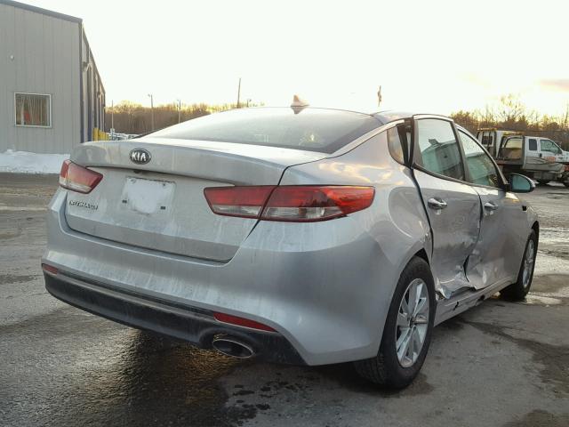 KNAGT4L3XG5103990 - 2016 KIA OPTIMA LX SILVER photo 4