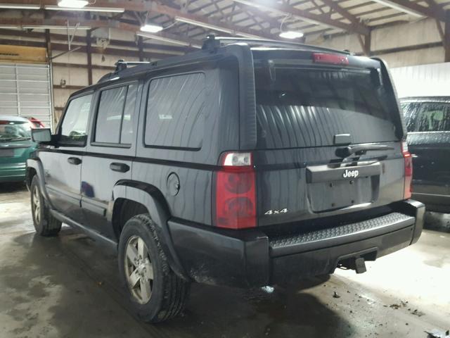 1J8HG48K16C105108 - 2006 JEEP COMMANDER შავი ფოტო 3