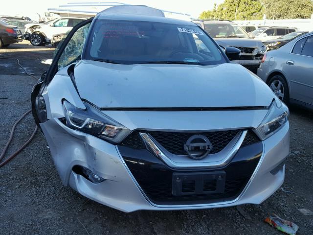 1N4AA6AP6GC409893 - 2016 NISSAN MAXIMA 3.5 SILVER photo 9