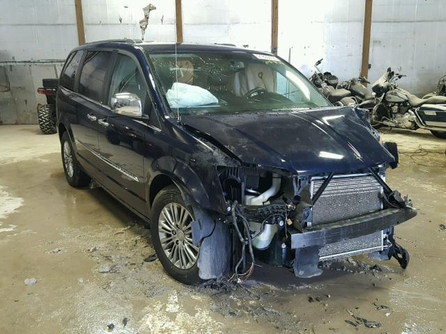 2C4RC1CG6DR572571 - 2013 CHRYSLER TOWN & COU BLUE photo 1