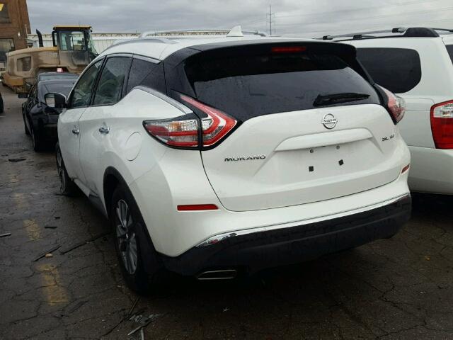 5N1AZ2MH2GN166468 - 2016 NISSAN MURANO S WHITE photo 3