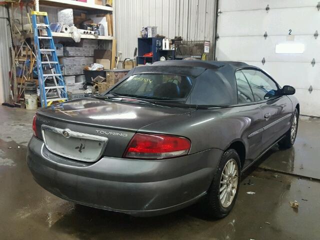 1C3EL55R45N574827 - 2005 CHRYSLER SEBRING TO GRAY photo 4