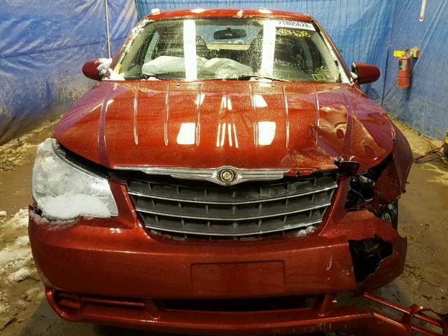 1C3LC56R17N581050 - 2007 CHRYSLER SEBRING TO RED photo 9