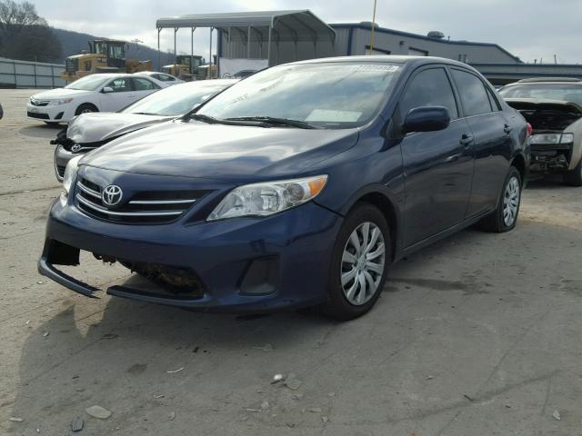 5YFBU4EE3DP086585 - 2013 TOYOTA COROLLA BA BLUE photo 2